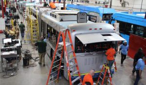 صناعة حافلات النقل الكهربائية